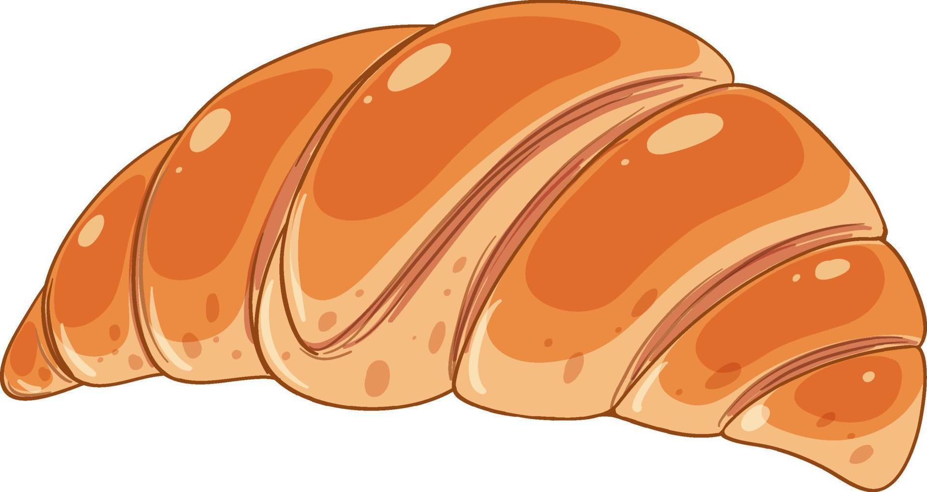 geïsoleerd heerlijk Frans croissant vector