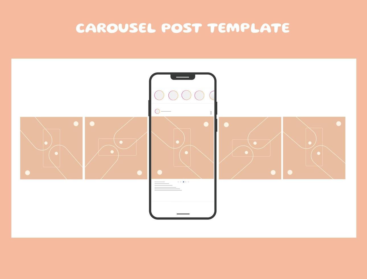 social media carrousel postsjabloon vector