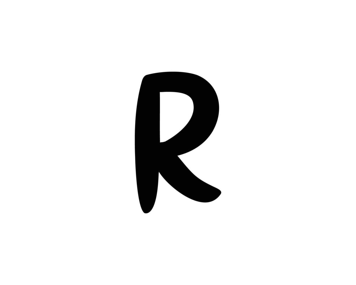 r logo ontwerp vector sjabloon