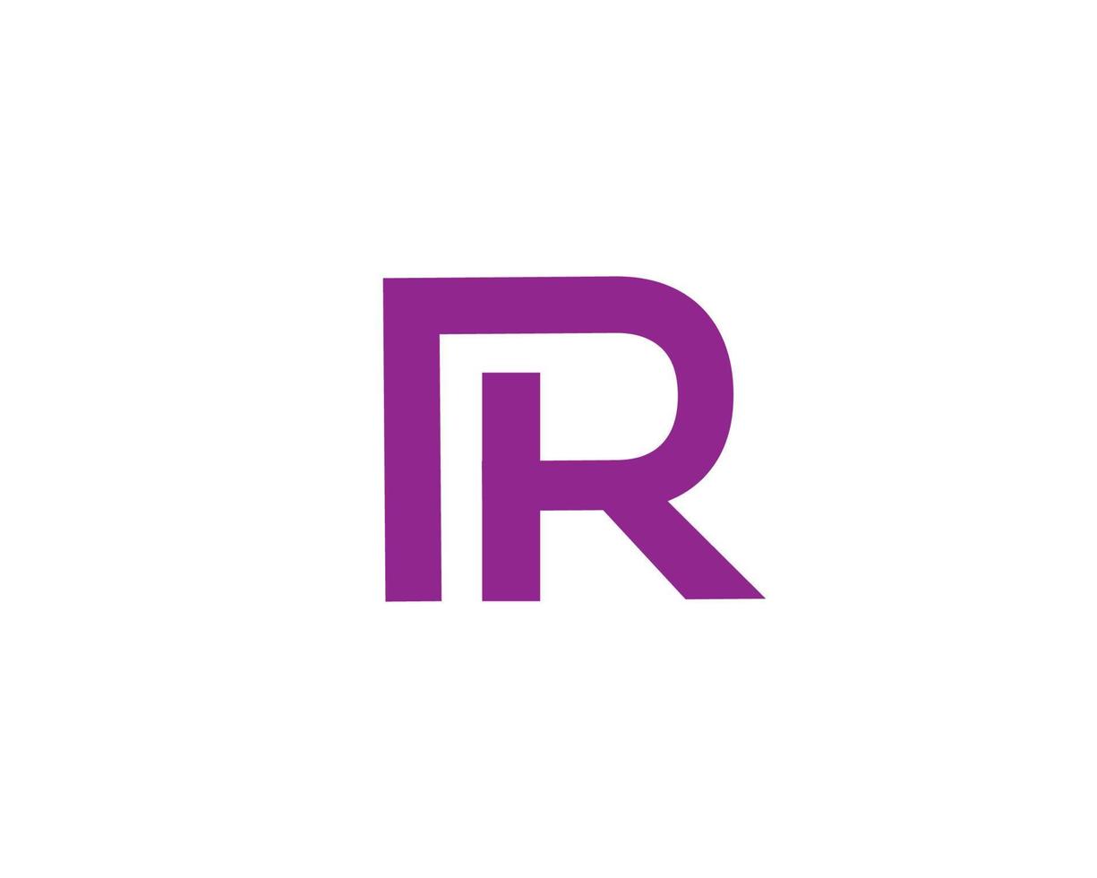 r logo ontwerp vector sjabloon