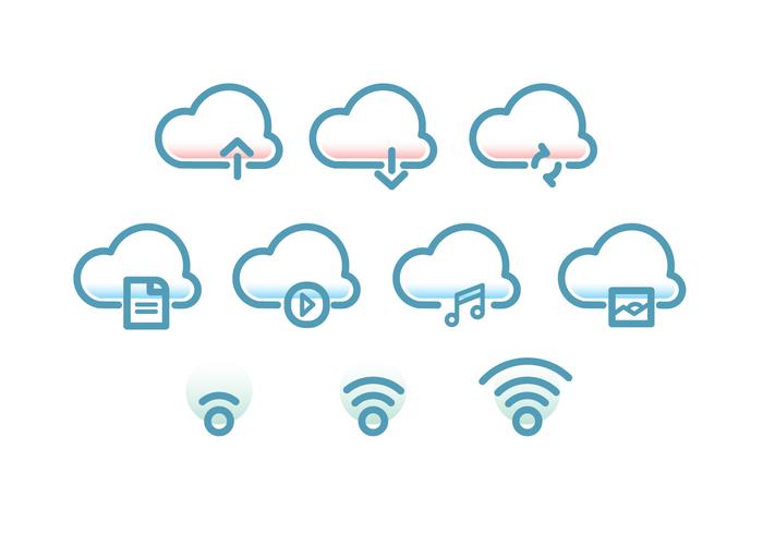 Tecnologia cloud icon vector