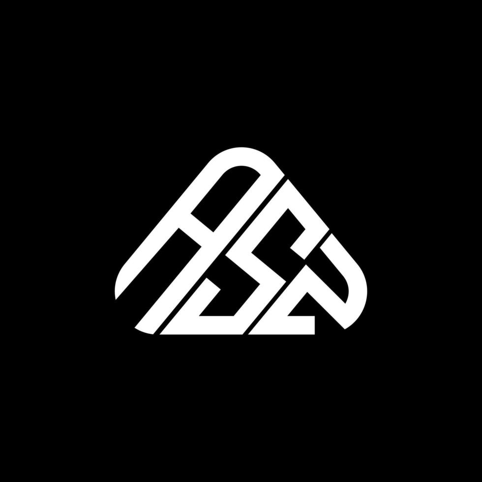 asz brief logo creatief ontwerp met vector grafisch, asz gemakkelijk en modern logo in driehoek vorm geven aan.