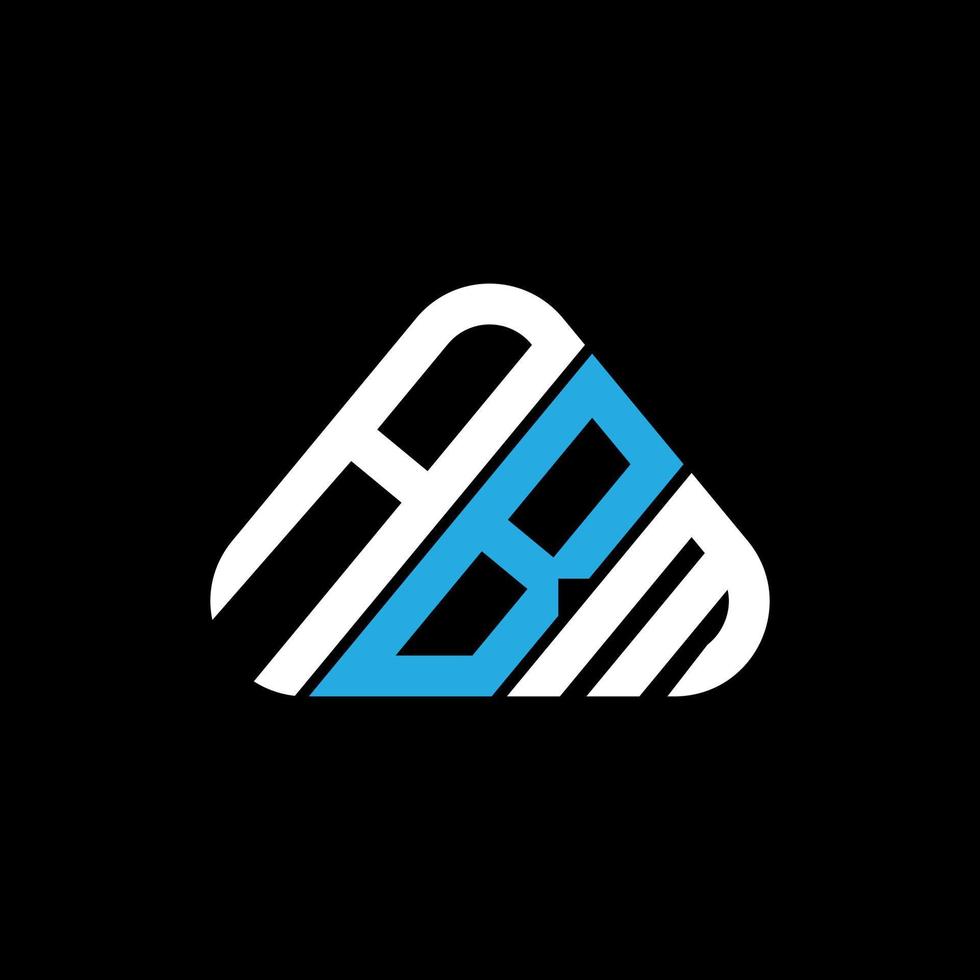 abm brief logo creatief ontwerp met vector grafisch, abm gemakkelijk en modern logo in driehoek vorm geven aan.
