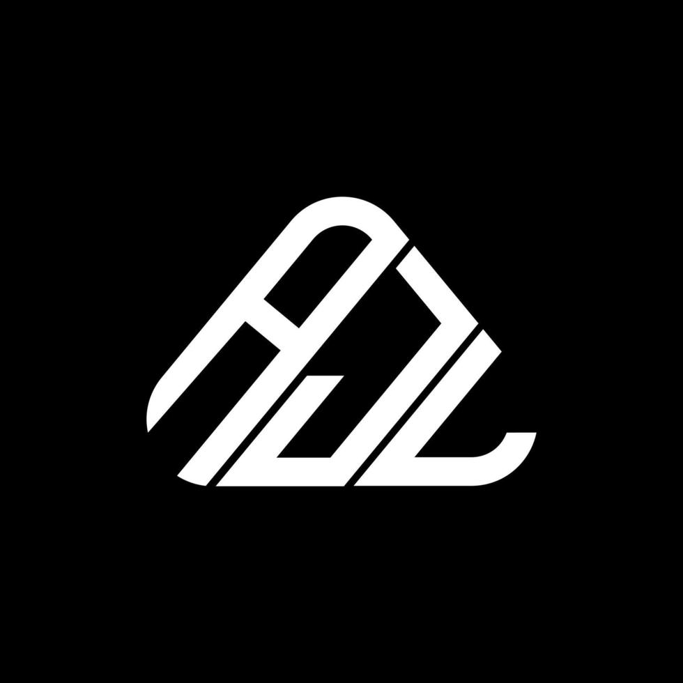 ajl brief logo creatief ontwerp met vector grafisch, ajl gemakkelijk en modern logo in driehoek vorm geven aan.