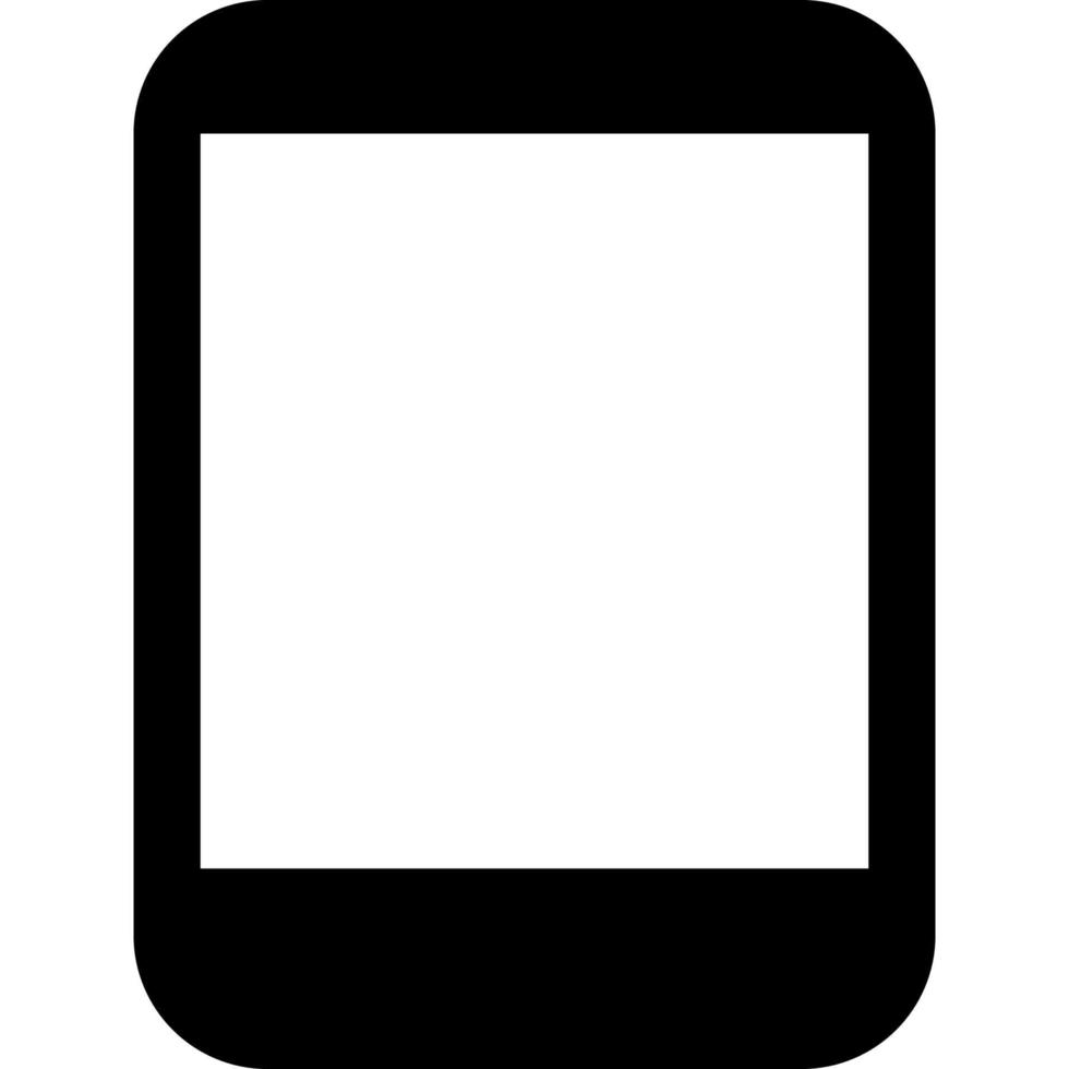 tablet slim apparaat mobiel klem kunst icoon vector