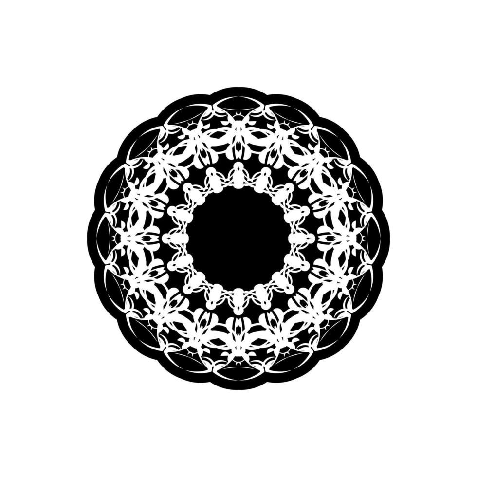 circulaire patroon in het formulier van mandala met bloem voor henna, mehndi, tatoeëren, decoratie. decoratief ornament in etnisch oosters stijl. schets tekening hand- trek vector illustratie.