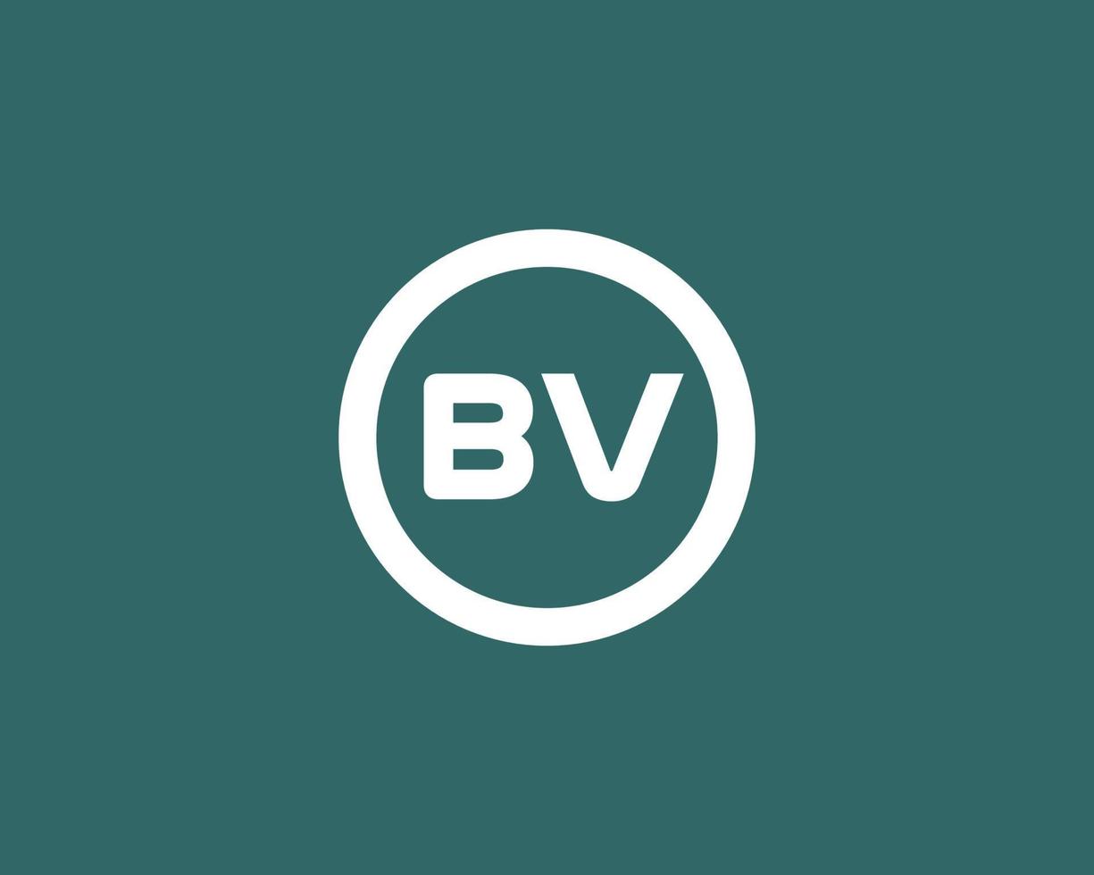 bv vb logo ontwerp vector sjabloon