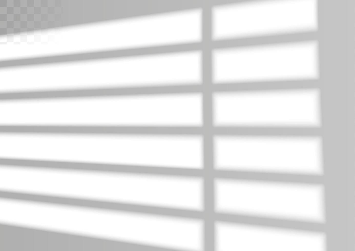 venster en jaloezieën schaduw. realistisch licht effect van schaduwen en natuurlijk verlichting. vector illustratie