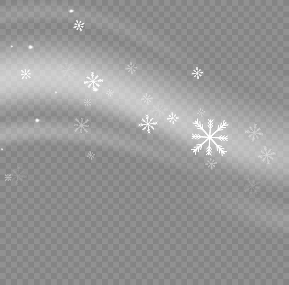 sneeuw en wind. wit helling decoratief element.vector illustratie. winter en sneeuw met mist. wind en mist. vector