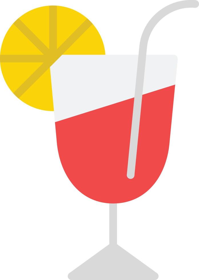 cocktail platte pictogram vector