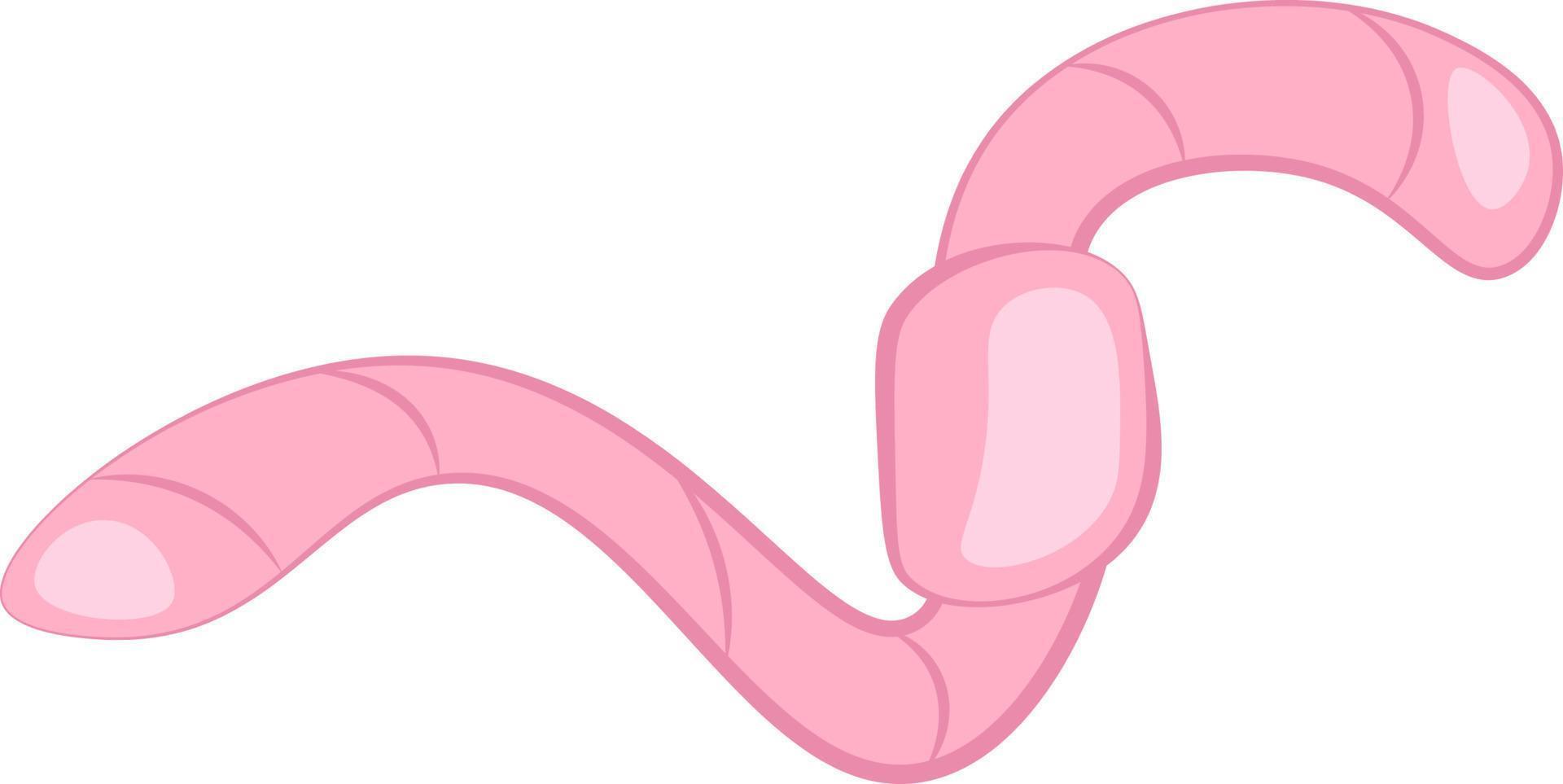 roze worm, vector of kleur illustratie.