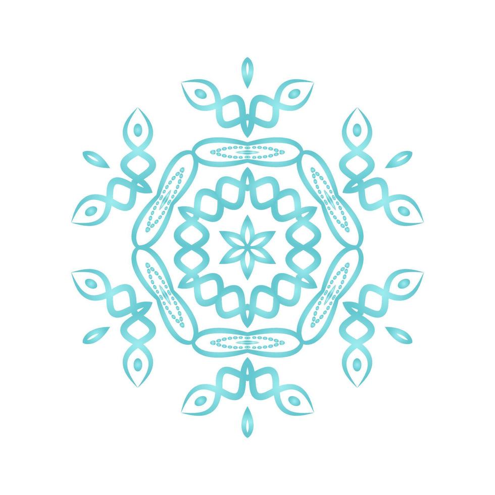 sneeuwvlokken in blauw kleuren. vakantie decoratie sjabloon. geïsoleerd Aan wit achtergrond. vector
