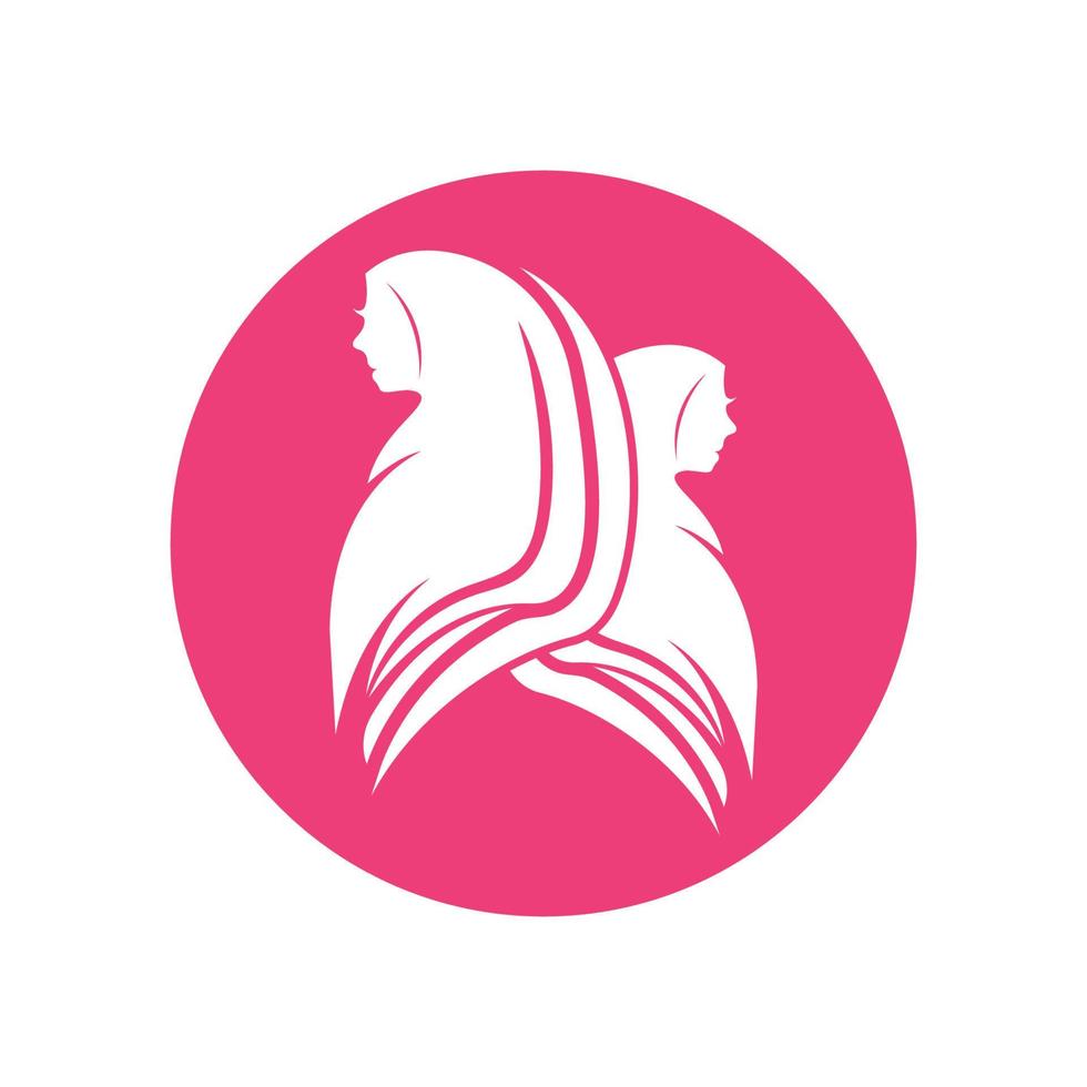 gemakkelijk hoofddoek logo icoon vector