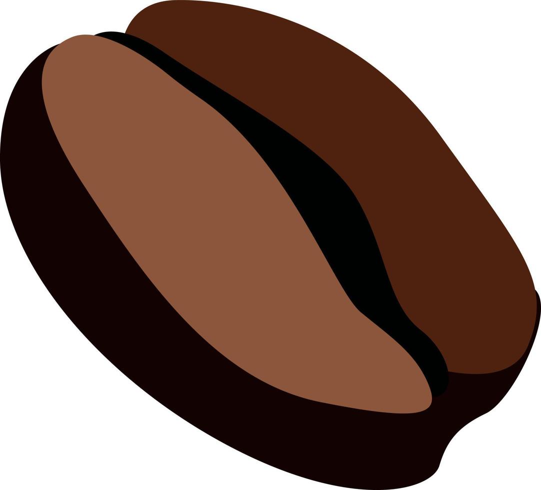 koffie Boon, illustratie, vector Aan wit achtergrond.