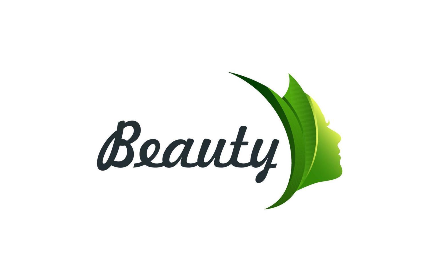 gezicht zorg schoonheid logo, welzijn logo, spa logo of natuurlijk schoonheid logo vector