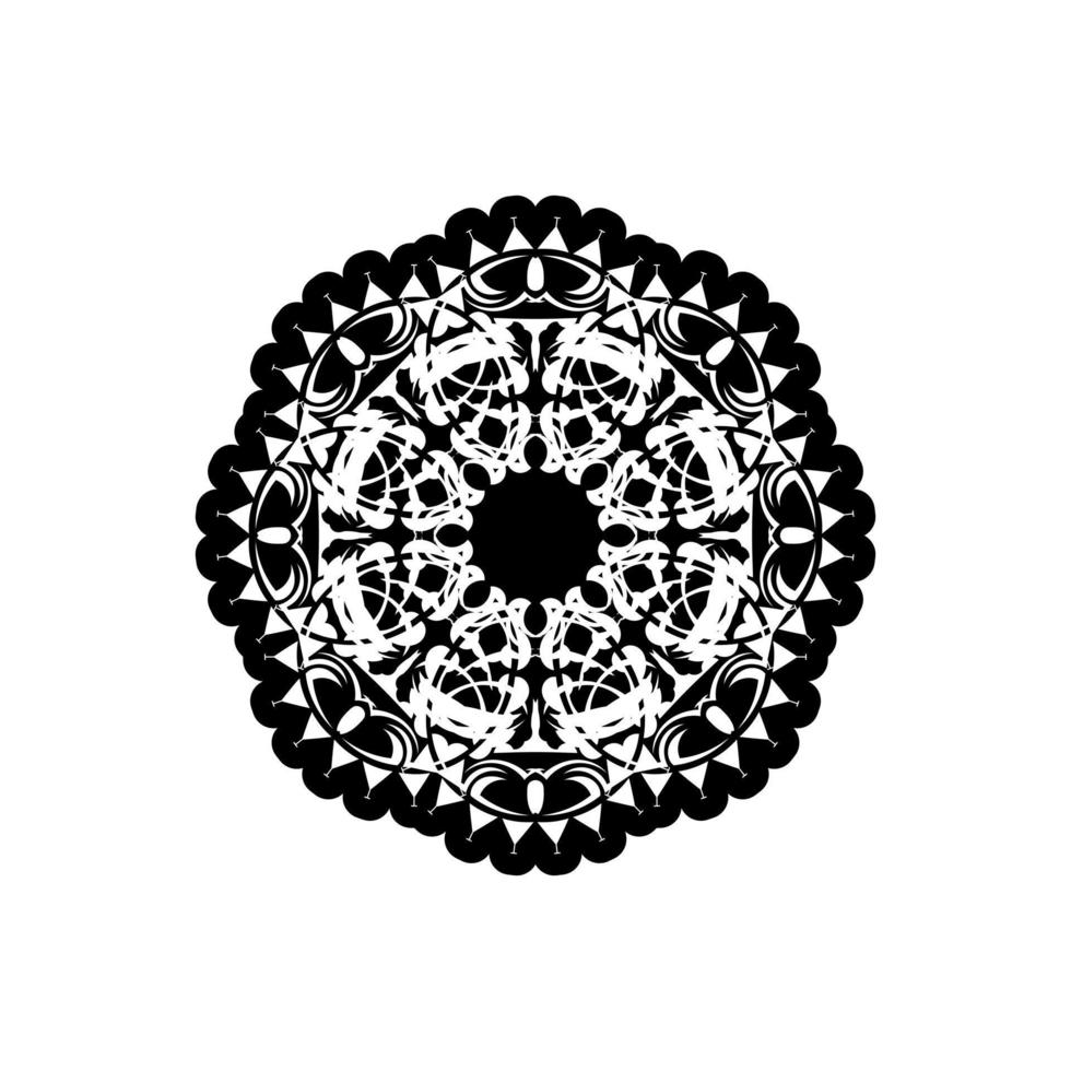 circulaire patroon in het formulier van mandala met bloem voor henna, mehndi, tatoeëren, decoratie. decoratief ornament in etnisch oosters stijl. schets tekening hand- trek vector illustratie.