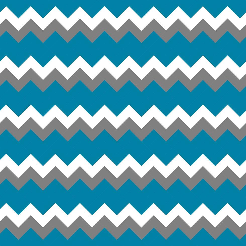 zig zag chevron blauw en wit tegel patroon vector