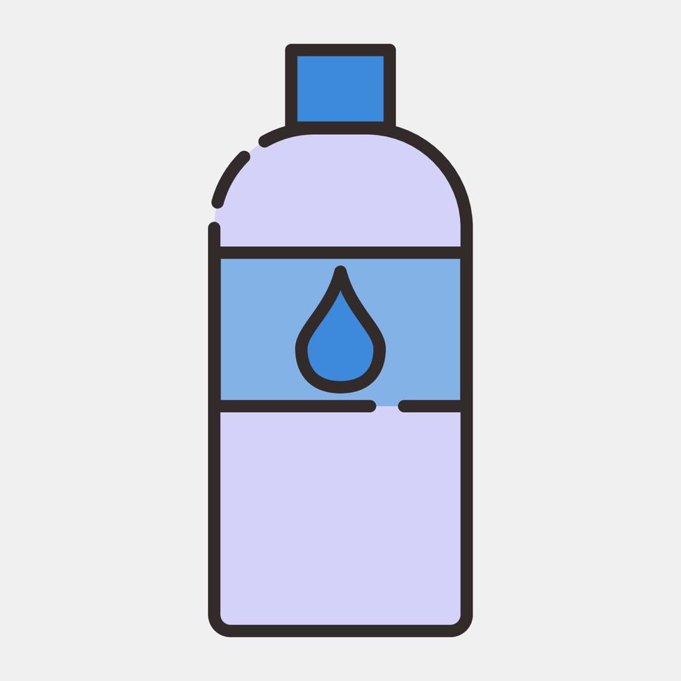 icoon water. dag van de dood viering elementen. pictogrammen in gevulde lijn stijl. mooi zo voor afdrukken, affiches, logo, partij decoratie, groet kaart, enz. vector