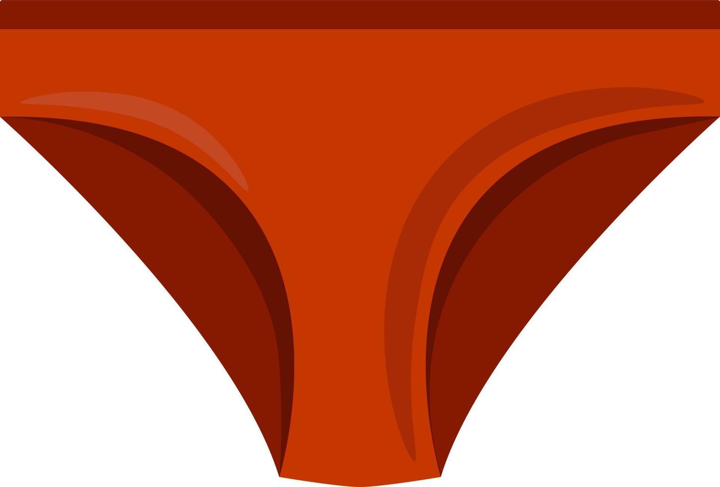 rood panty, illustratie, vector Aan wit achtergrond.