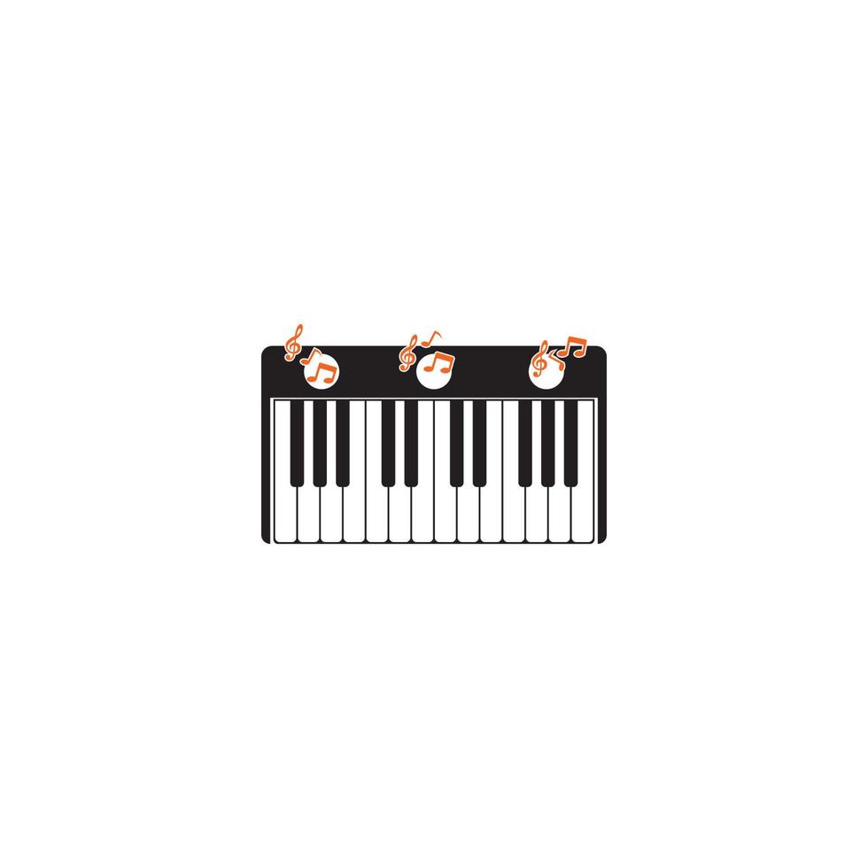 piano logo sjabloon vector icoon