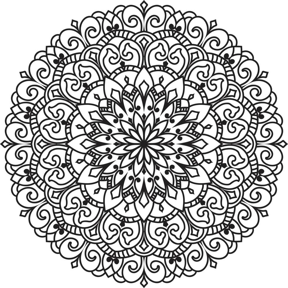 decoratief mandala ontwerp pro vector