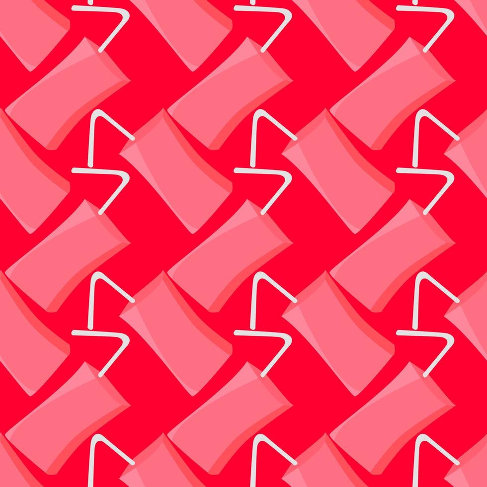 roze sap patroon, naadloos patroon Aan rood achtergrond. vector