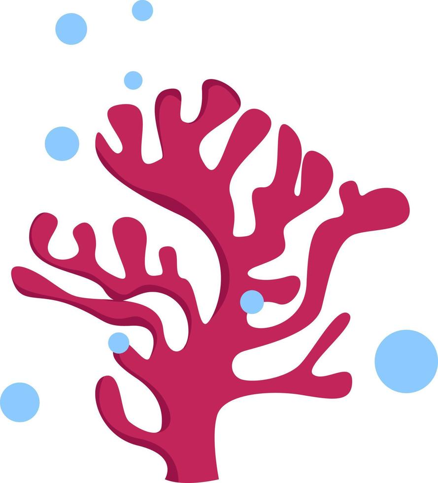 koralen, illustratie, vector Aan wit achtergrond.