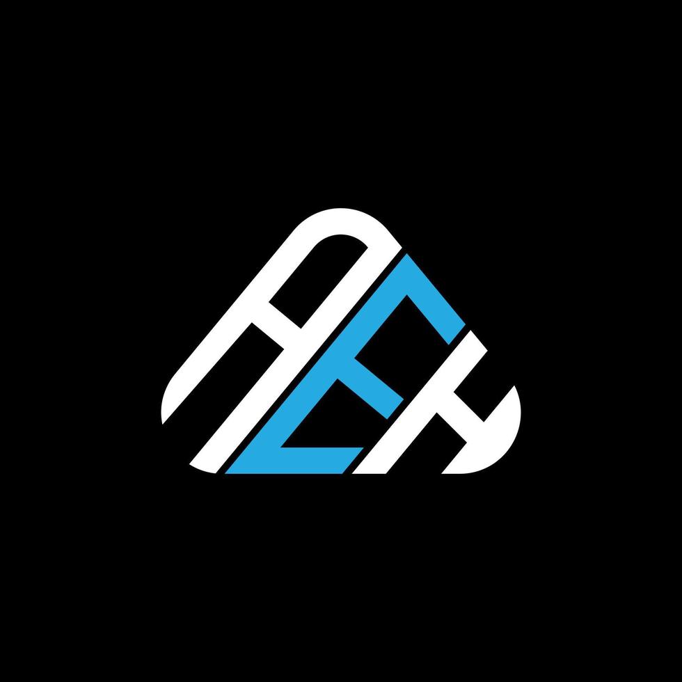 aeh brief logo creatief ontwerp met vector grafisch, aeh gemakkelijk en modern logo in driehoek vorm geven aan.