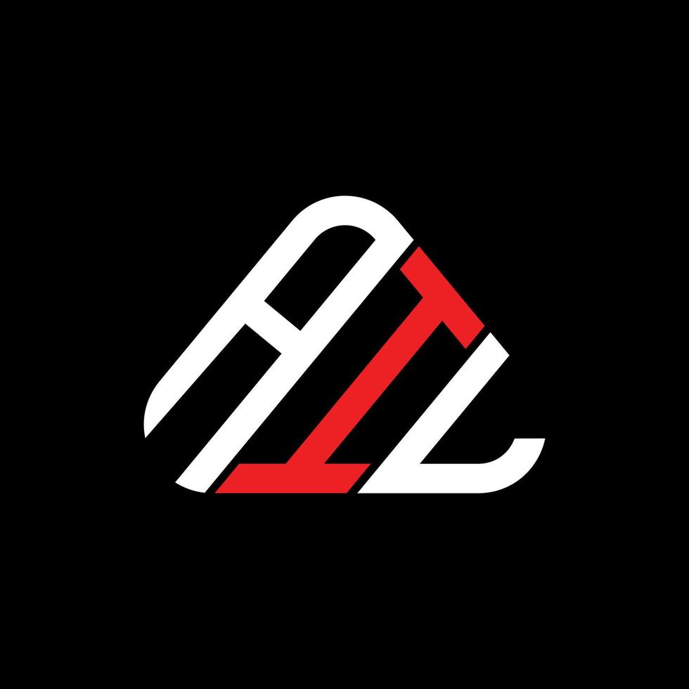 ail brief logo creatief ontwerp met vector grafisch, ail gemakkelijk en modern logo in driehoek vorm geven aan.