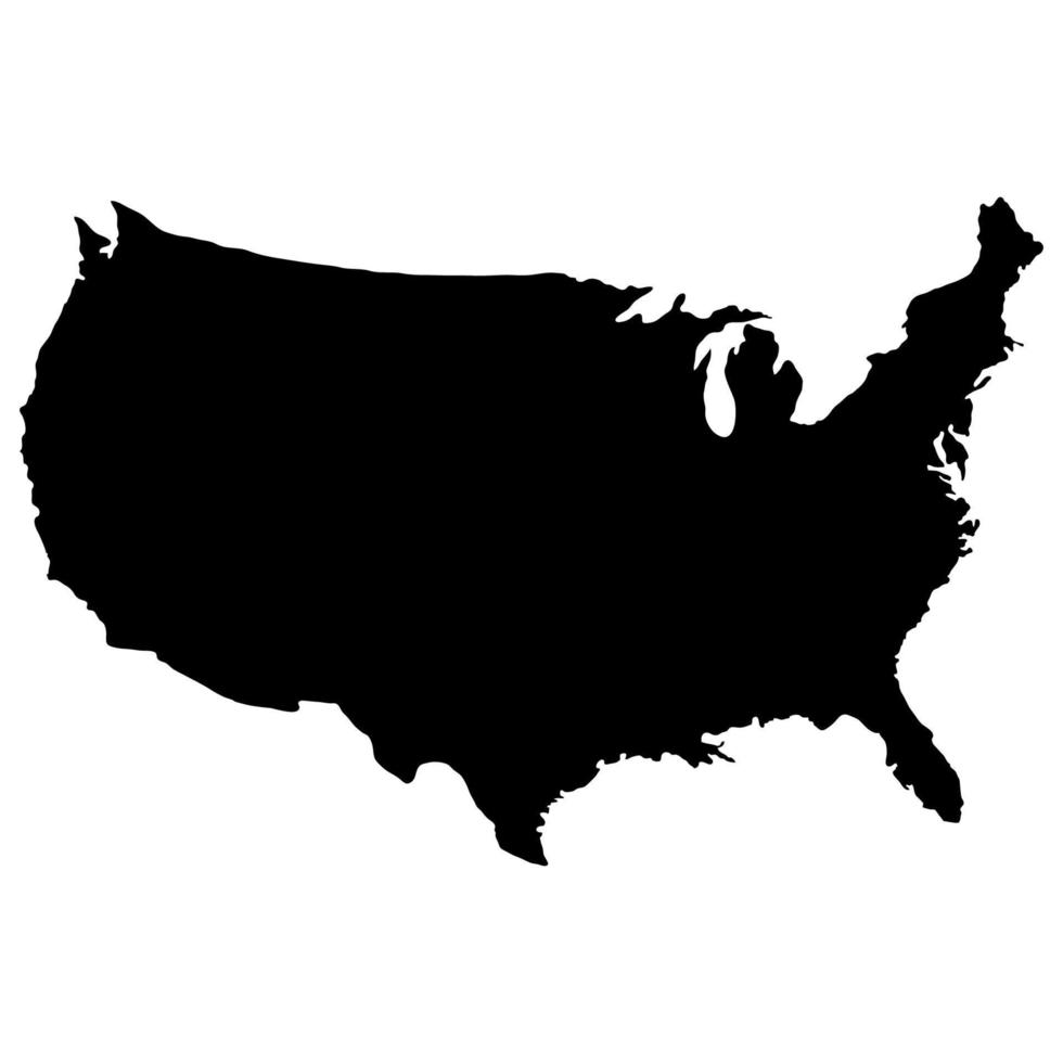 kaart van de verenigde staten van amerika vector
