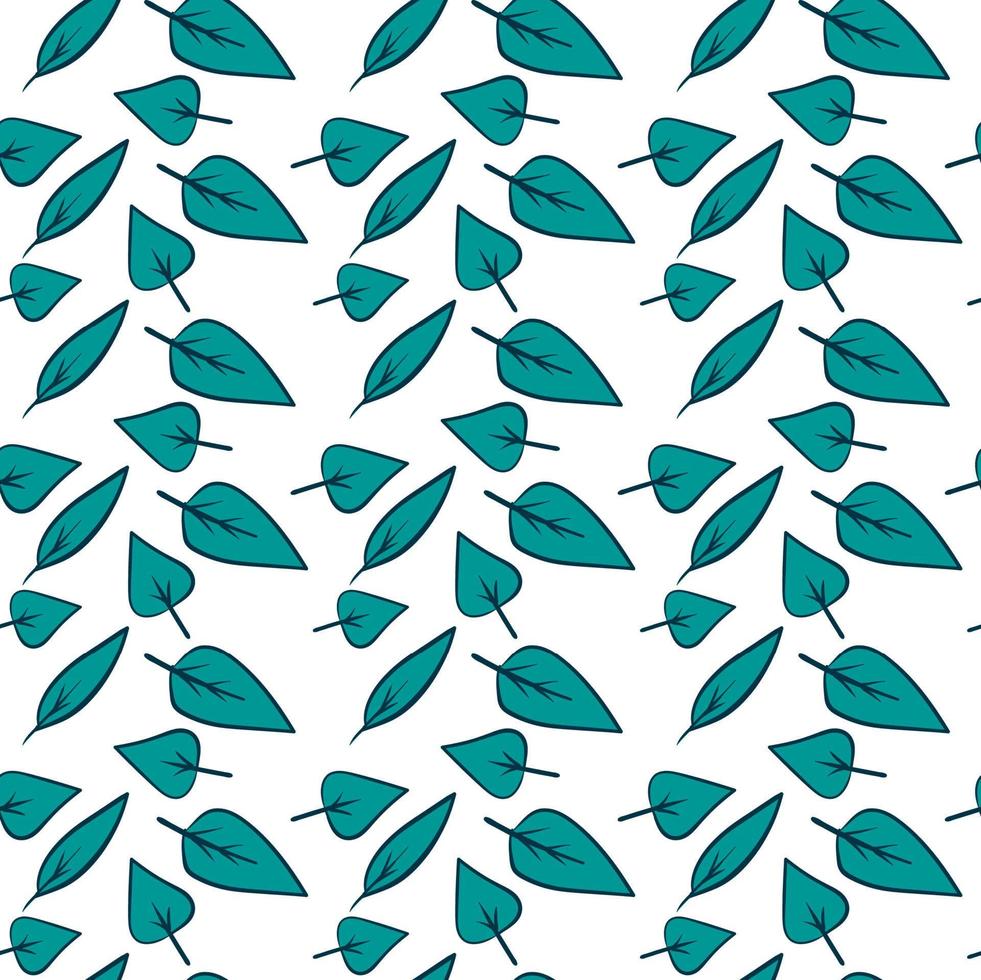 groen bladeren behang, illustratie, vector Aan wit achtergrond.