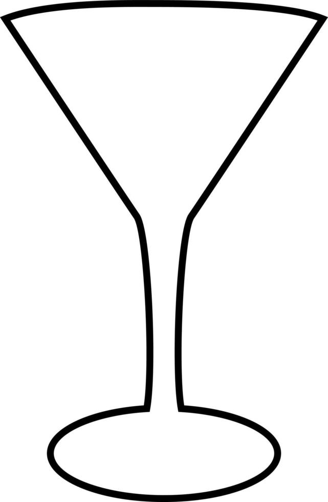 coctail in een glas, icoon illustratie, vector Aan wit achtergrond