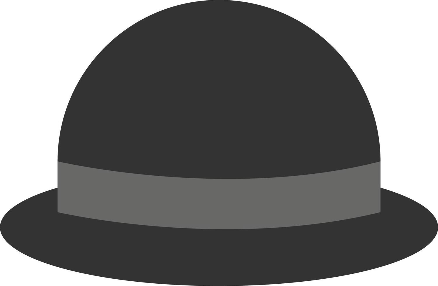 zwart hoed, illustratie, vector Aan wit achtergrond.