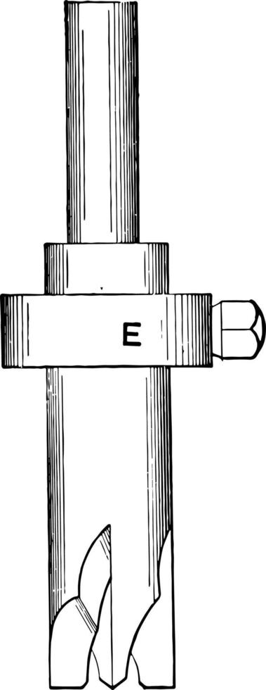 hol molen voor pinnen, wijnoogst illustratie. vector