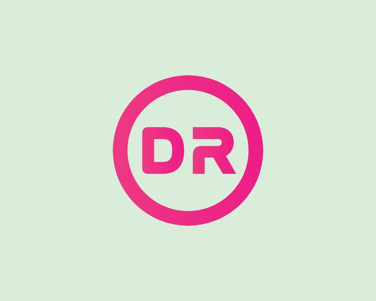 dr rd logo ontwerp vector sjabloon