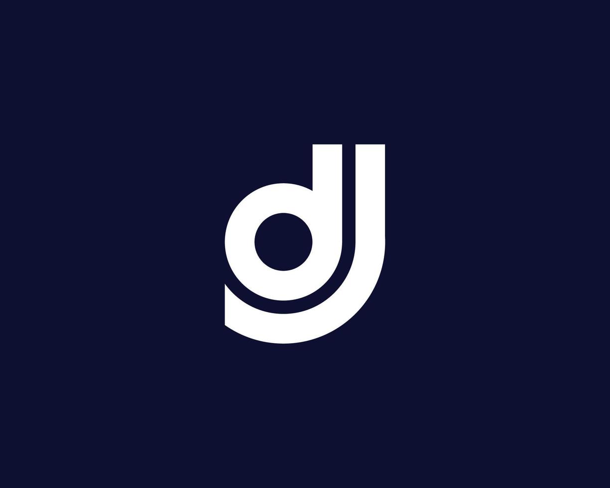 dj jd logo ontwerp vector sjabloon