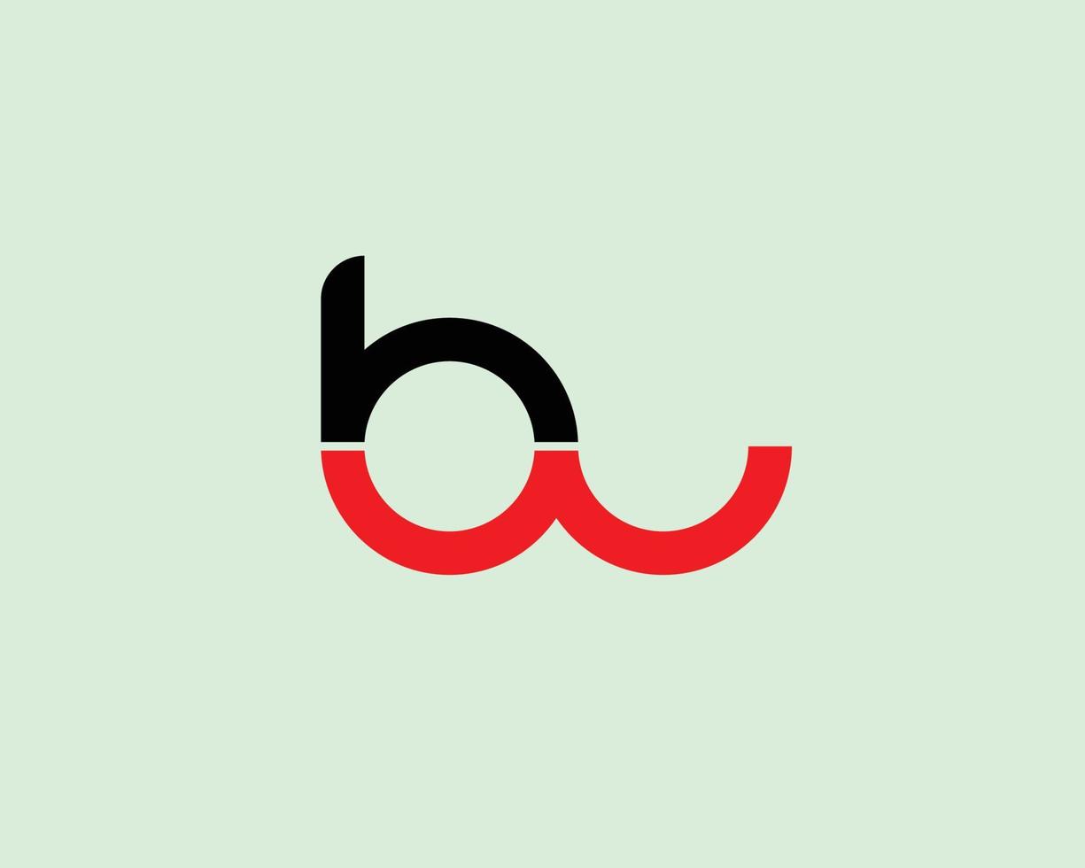 bw wb logo ontwerp vector sjabloon