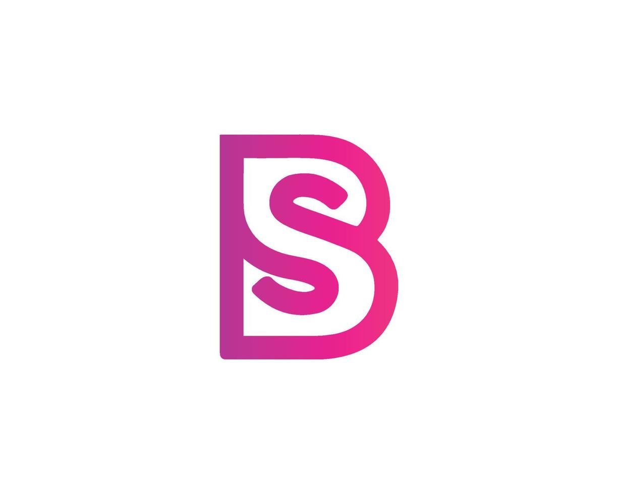 bs sb logo ontwerp vector sjabloon