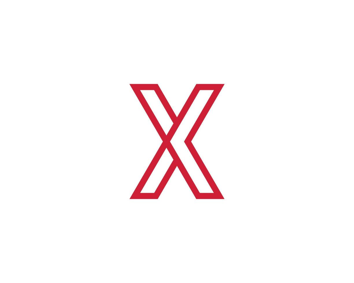 X xx logo ontwerp vector sjabloon