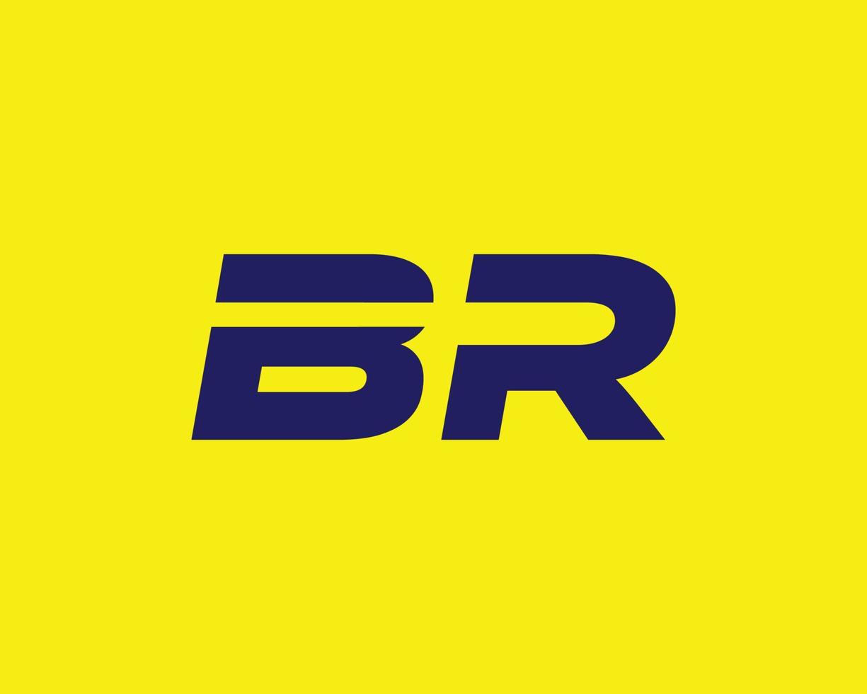 br rb logo ontwerp vector sjabloon