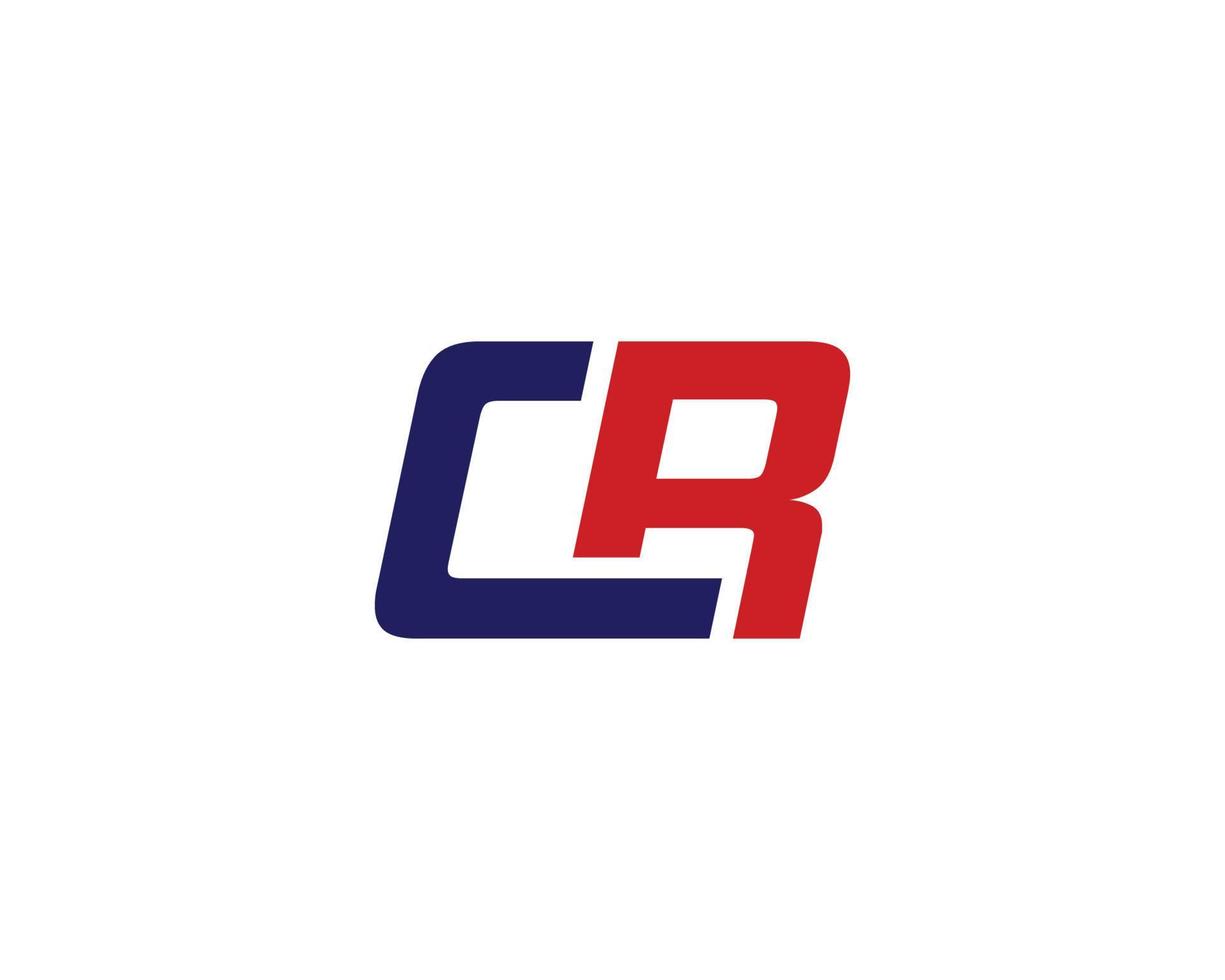 cr rc logo ontwerp vector sjabloon