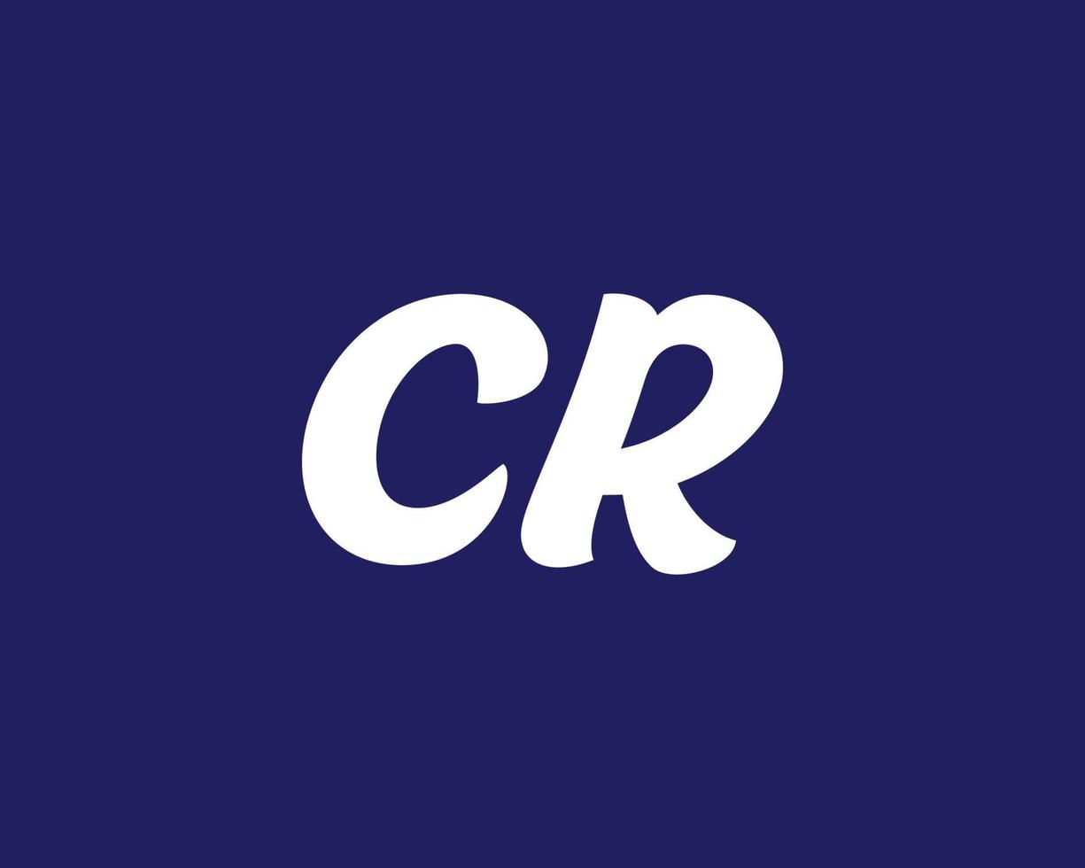 cr rc logo ontwerp vector sjabloon