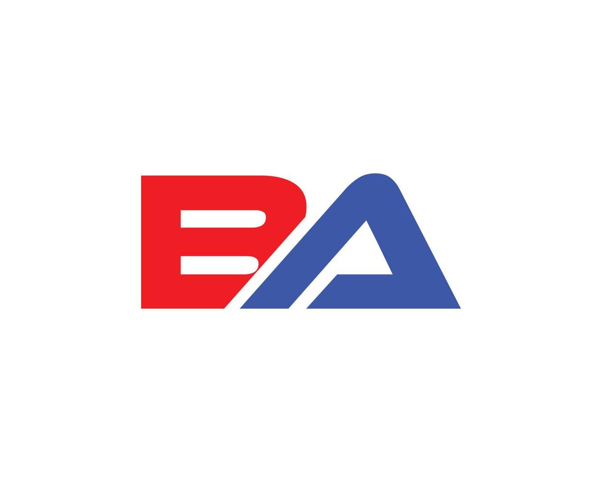 ba ab logo ontwerp vector sjabloon