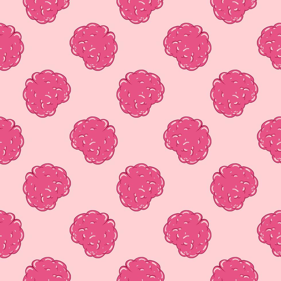 roze weinig hersenen, naadloos patroon Aan roze achtergrond. vector