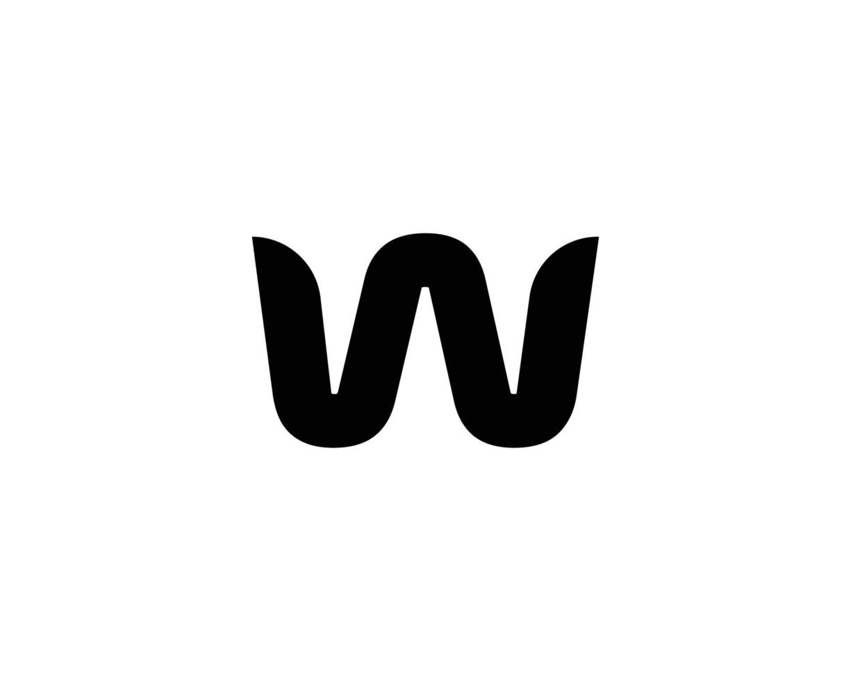 w logo ontwerp vector sjabloon