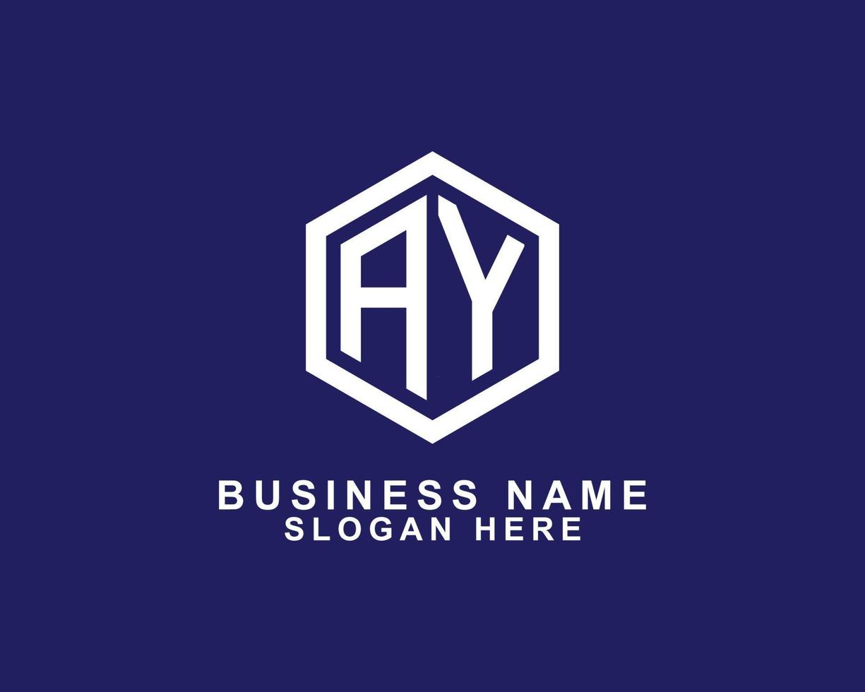 ay ja logo ontwerp vector sjabloon