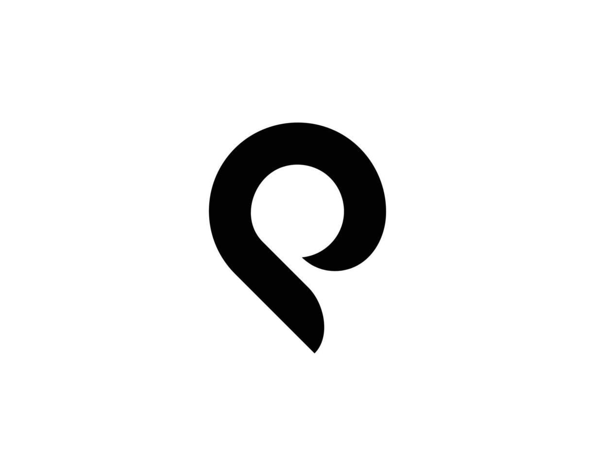 p logo ontwerp vector sjabloon