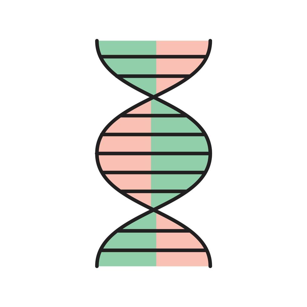 dna vectorillustratie op een background.premium kwaliteit symbolen.vector pictogrammen voor concept en grafisch ontwerp. vector