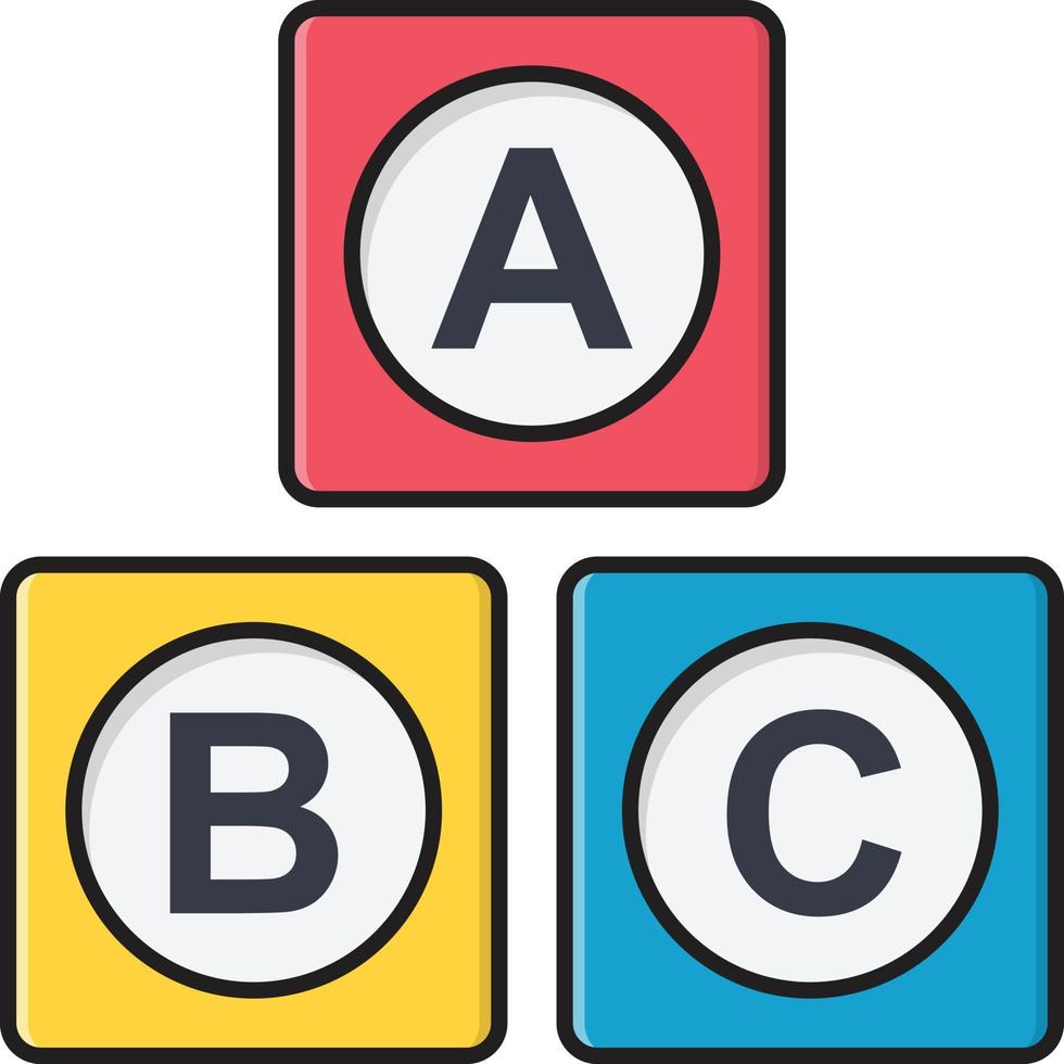 abc blokken vector illustratie Aan een achtergrond.premium kwaliteit symbolen.vector pictogrammen voor concept en grafisch ontwerp.