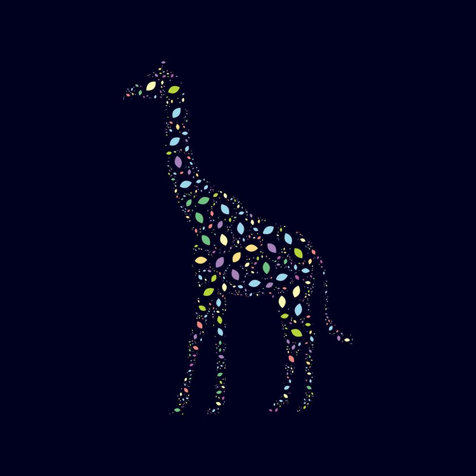 giraffe ontwerp kunst vector illustratie
